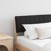 vidaXL Upholstered Headboard Black 150 cm Solid Pine Wood