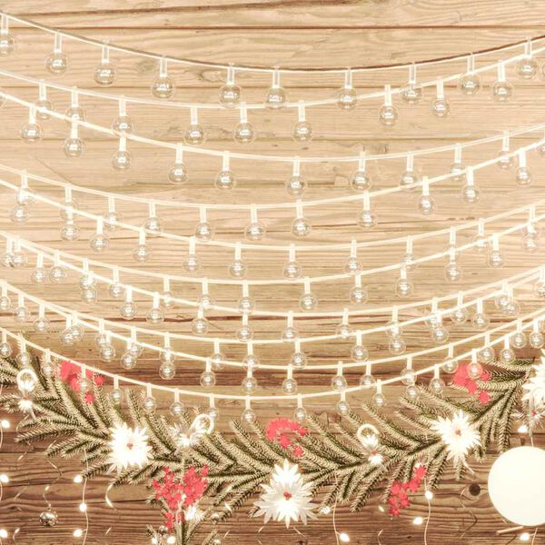 vidaXL Globe Fairy String Lights 40m 400 LED Warm White 8 Function