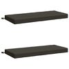 vidaXL 2-Piece Bench Cushions SOEST 2 pcs 100% Polyester Anthracite