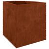 vidaXL Corner Planter Rusty 45 x 45 x 50 cm Weathering steel