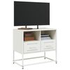 vidaXL TV Cabinet White 68x39x60.5 cm Steel