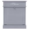 vidaXL Shoe Cabinet Grey 50x28x58 cm Paulownia Wood