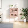 vidaXL Highboard Pink 68x39x107 cm Steel