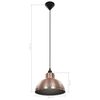 vidaXL Ceiling Lamps 2 pcs Semi-spherical Copper Colour