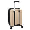 vidaXL Suitcase Folding Champagne 34 x 23 x 55.5 cm ABS Plastic