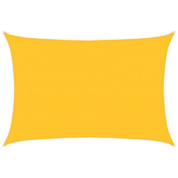 vidaXL Sunshade Sail 160 g/m² Rectangular Yellow 5x6 m HDPE
