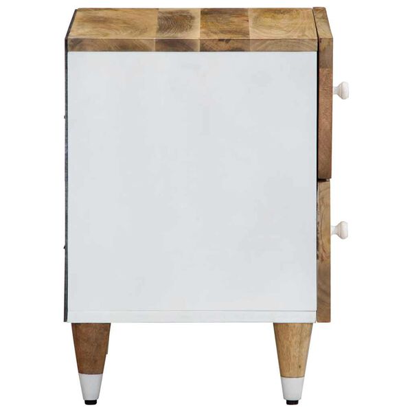 vidaXL Bedside Cabinet 40x33.5x46 cm Solid Wood Mango