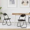 vidaXL Folding Chair 2 pcs Black 48 x 43.5 x 81 cm Faux Leather