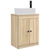 vidaXL Bathroom Vanity with Sink Sonoma Oak 54 x 35 x 83 cm