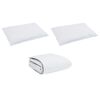 vidaXL Winter Duvet with Pillow 3 pcs White Down Feather
