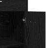 vidaXL Bathroom Cabinet Black Oak 60 x 33 x 80 cm Engineered Wood