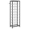 vidaXL Wine Rack for 27 Bottles Black 34x18x100 cm Wrought Iron