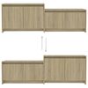 vidaXL TV Cabinet Sonoma Oak 146.5x35x50 cm Engineered Wood