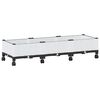 vidaXL Garden Planter with Wheels White 120 x 40 x 33 cm PP