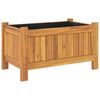 vidaXL Garden Planter with Liner 54x31x30 cm Solid Wood Acacia