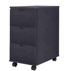 vidaXL Drawer Unit 33x45x60 cm Black