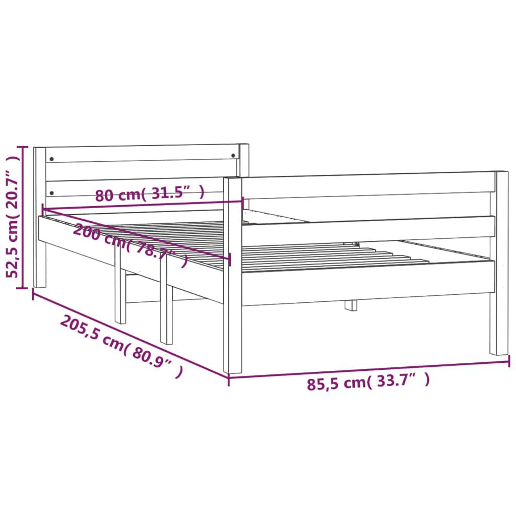 Bed shop frame 80x200