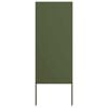 vidaXL Garden Privacy Screen Olive green 50 x 140 cm Cold-rolled steel
