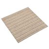 vidaXL Carpet Floor Tiles 20 pcs 5 m² 50x50 cm Striped Beige