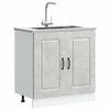vidaXL Sink Base Cabinet Kalmar Concrete Grey 80x46x81.5 cm Engineered Wood