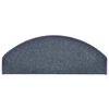 vidaXL Stair Mats 15 pcs 65x24x4 cm Dark Grey and Blue Half Round Large
