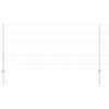 vidaXL Outdoor Wild Fence with Posts 100 x 1 m Galvanised Steel Silver