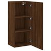 vidaXL TV Wall Cabinet Brown Oak 40.5x30x90 cm Engineered Wood