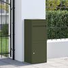 vidaXL Parcel Drop Box with Storage Olive green 41 x 38 x 103 cm Steel