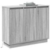 vidaXL LED Sideboard Grey Sonoma 90 x 32 x 75 cm Engineered Wood