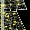 vidaXL Christmas Tree with 240 LEDs Warm White 180 cm Acrylic