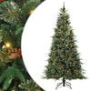 vidaXL Artificial Hinged Christmas Tree Green 240 cm PE and PVC