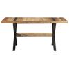 vidaXL Dining Table 160x80x76 cm Rough Mango Wood