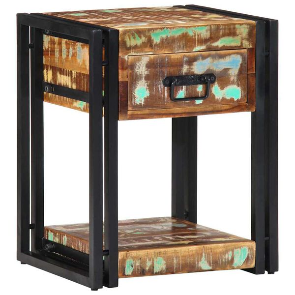 vidaXL Bedside Cabinet with Drawer 2 pcs Multicolour 40 x 35 x 50 cm