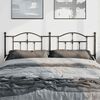 vidaXL Metal Replace Headboard Black 193 cm
