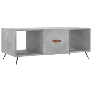 vidaXL Coffee Table Concrete Grey 102x50x40 cm Engineered Wood