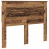 vidaXL Bed Frame with Headboard Old Wood 120 x 190 cm Solid Pine Wood