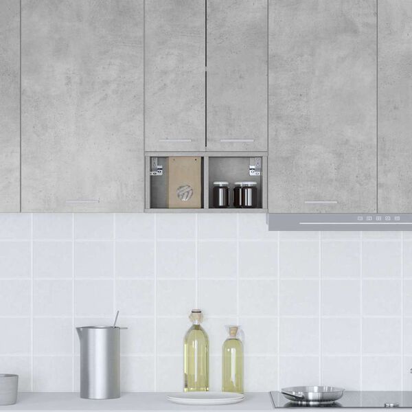 vidaXL Hanging Cabinet Concrete Grey 20 x 29.5 x 40 cm Engineered Wood