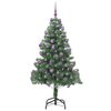 vidaXL Christmas Tree with 300 LEDs with Stand Green 180 cm PVC