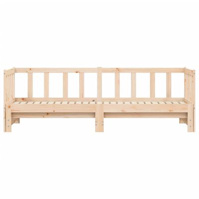 vidaXL Day Bed with Trundle 80x200 cm Solid Wood Pine