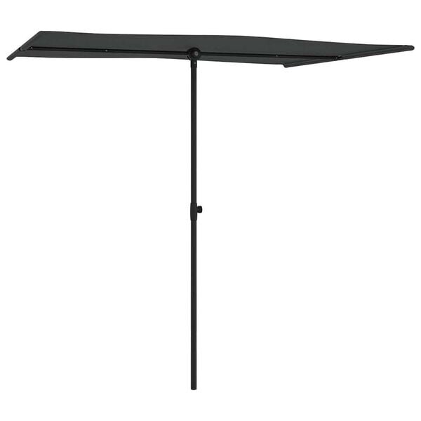 vidaXL Garden Parasol with Aluminium Pole 2x1.5 m Anthracite