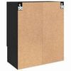 vidaXL Wall Cabinet Black oak 60 x 31 x 70 cm Engineered wood