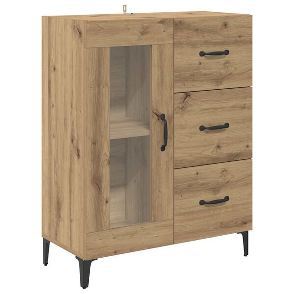 vidaXL Sideboard with Drawer Artisan Oak 69.5 x 34 x 90 cm