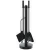 vidaXL 5 Piece Fireplace Tool Set 18x56 cm Steel