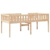 vidaXL Children's Bed without Mattress 75x190 cm Solid Wood Pine