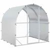 vidaXL Chicken Coop Silver 200 x 200 x 200 cm Galvanised Steel