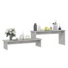vidaXL TV Cabinet Concrete Grey 180x30x43 cm Engineered Wood