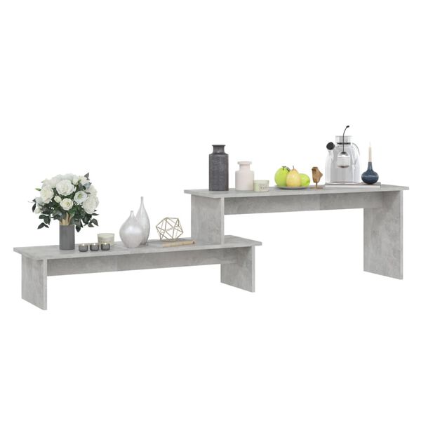 vidaXL TV Cabinet Concrete Grey 180x30x43 cm Engineered Wood