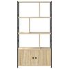 vidaXL Bookshelf Sonoma Oak 80 x 30 x 155.5 cm Engineered Wood