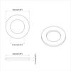 vidaXL Washers 2 pcs Silver 10 x 10 x 1.2 mm Steel