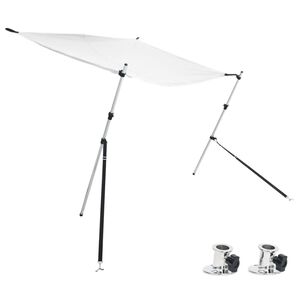 vidaXL T-Top Shade Extension Set White 170x170x(113-182.5) cm